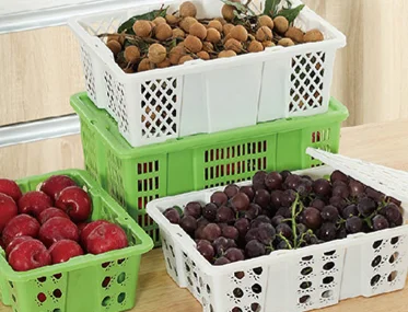 Cajas para fruta en blanco y verde
