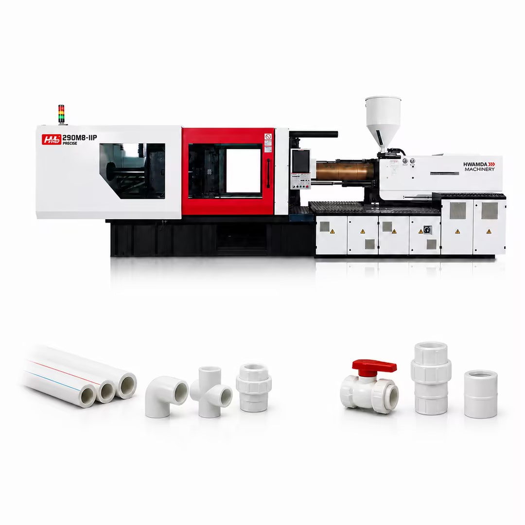 HWAMDA pipe fitting machine with representative pipe fittings