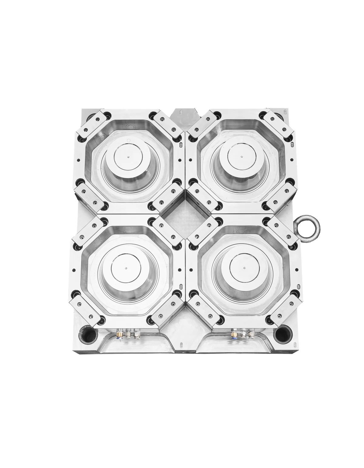 Open multi-cavity round thin-wall food container mold — 2/2